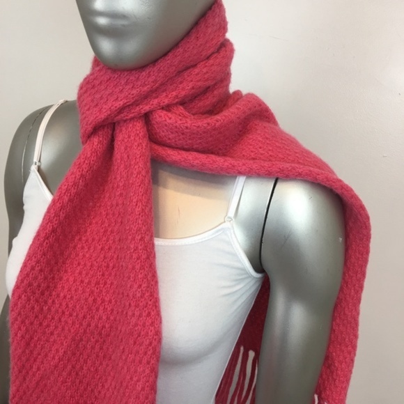Cashmere MARIELE WAITHE Long Pink Super Soft Scarf - Picture 2 of 8